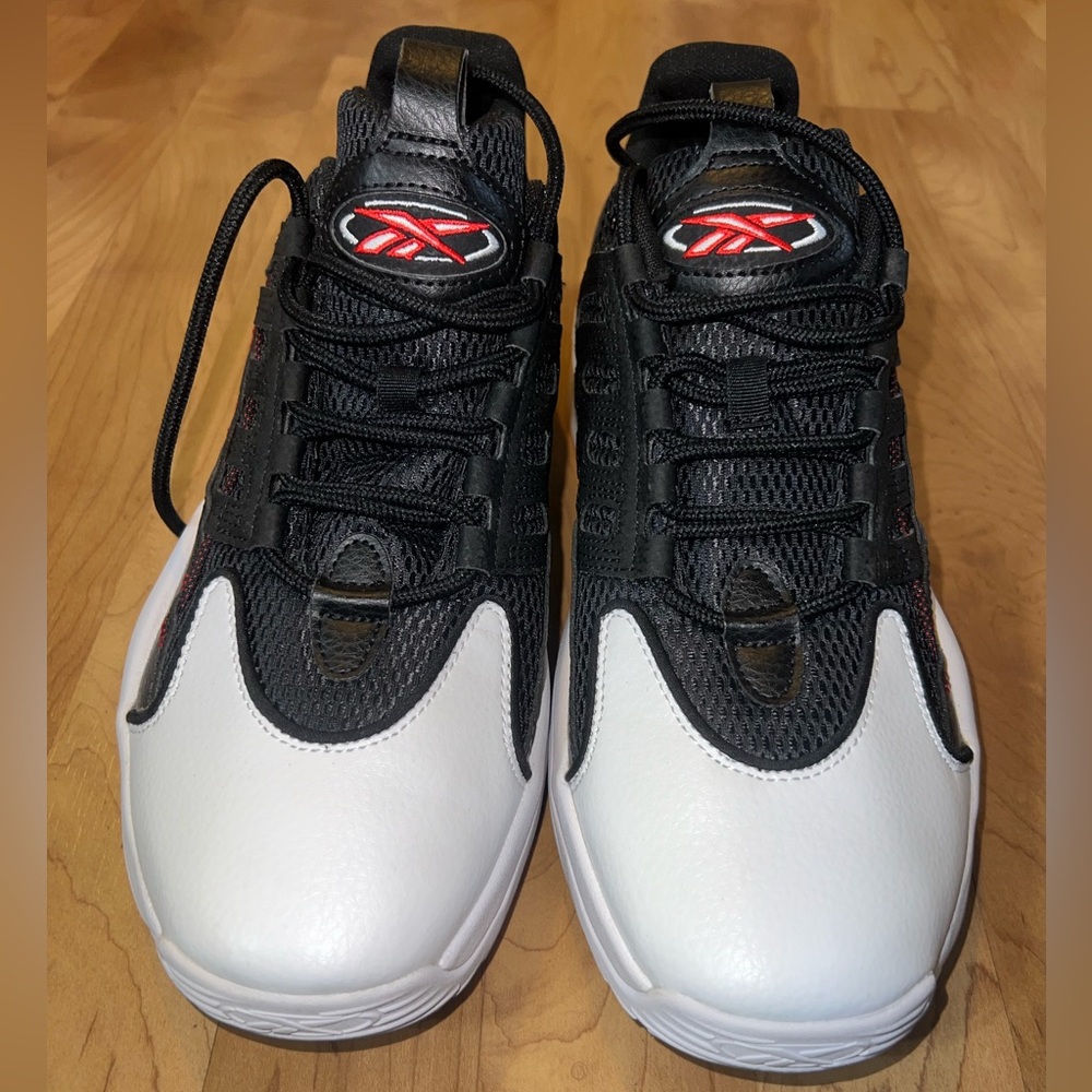 Reebok Men's Black, White, and Red Athletic Shoes